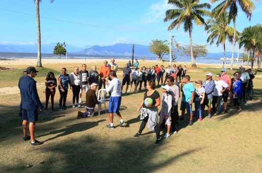 Sepedi promove mais uma sexta-feira de atividades para idosos no Programa Praia Acessível Sepedi promove mais uma sexta-feira de atividades para idosos no Programa Praia Acessível