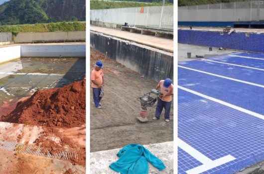 Prefeitura reforma piscina do CIDE Tinga para realização de atividades infantis Prefeitura reforma piscina do CIDE Tinga para realização de atividades infantis
