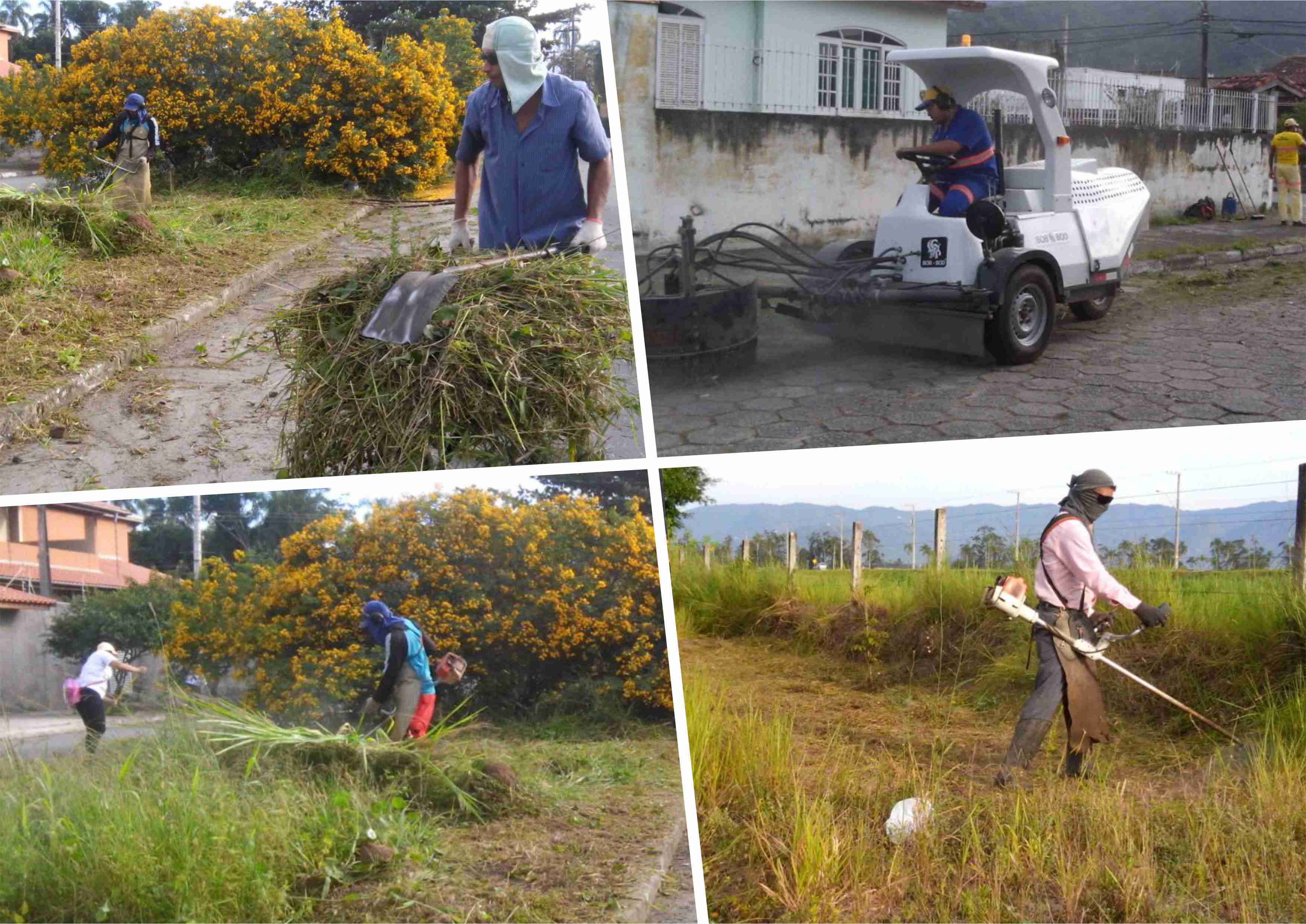 Mutirão de limpeza continua em bairros de Caraguatatuba 