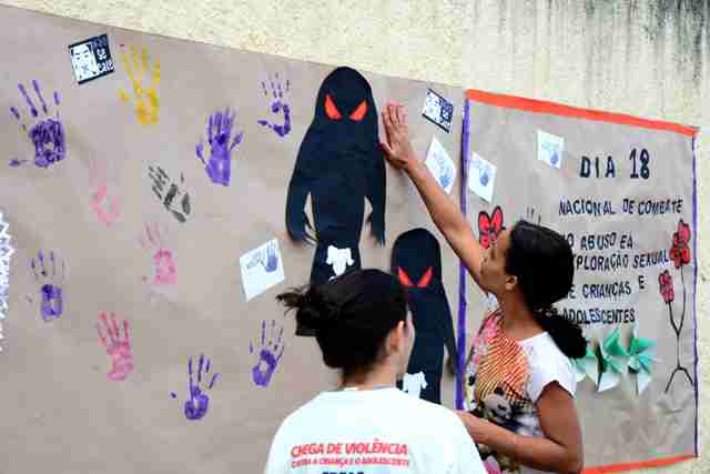 Alunos da EE Comendador Mário Trombini participam de ações da Semana Nacional de Combate ao Abuso e à Exploração Sexual de Crianças e Adolescentes