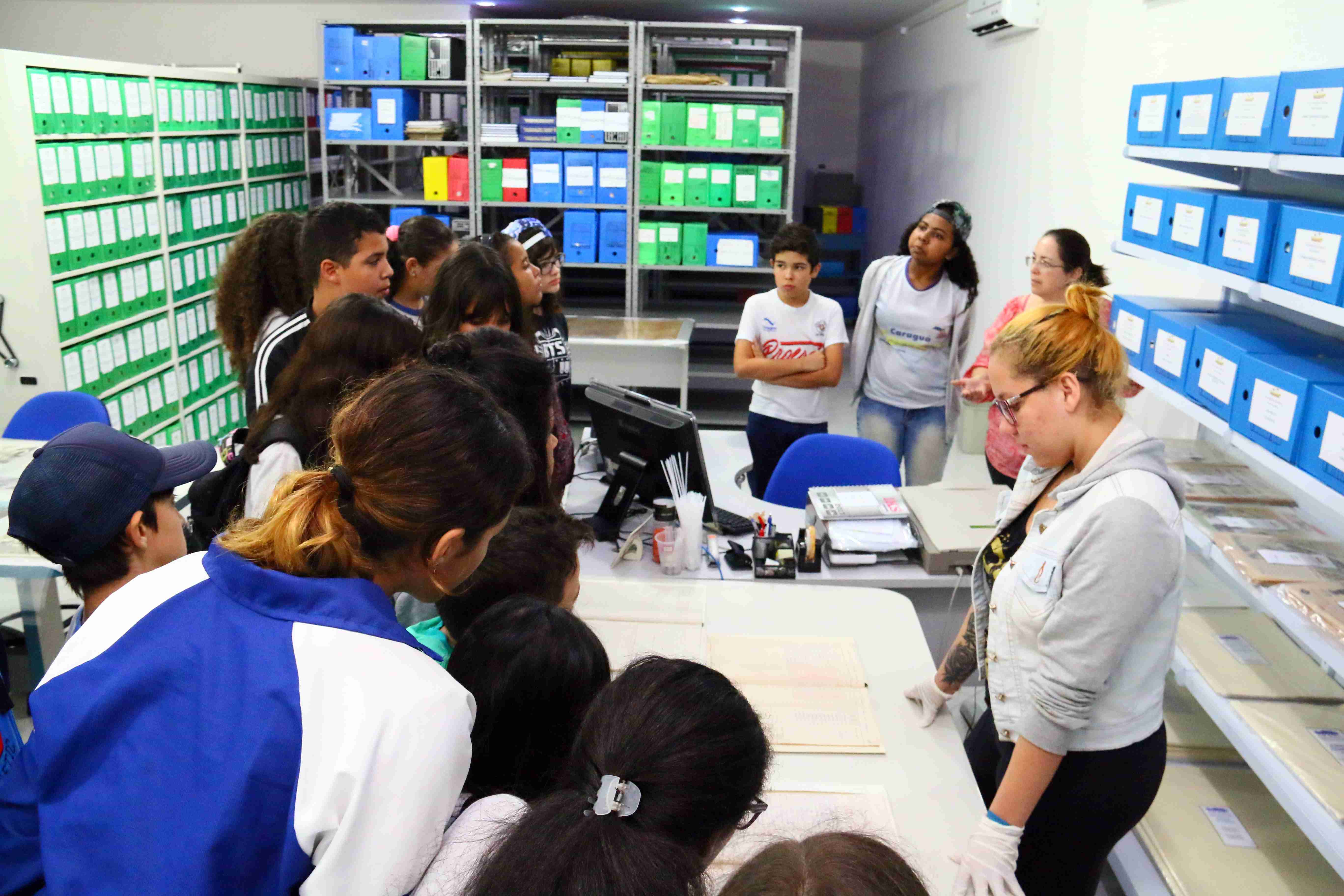 Mais de 400 alunos participam da Semana Nacional do Arquivo em Caraguatatuba (Gustavo Grunewald/PMC)