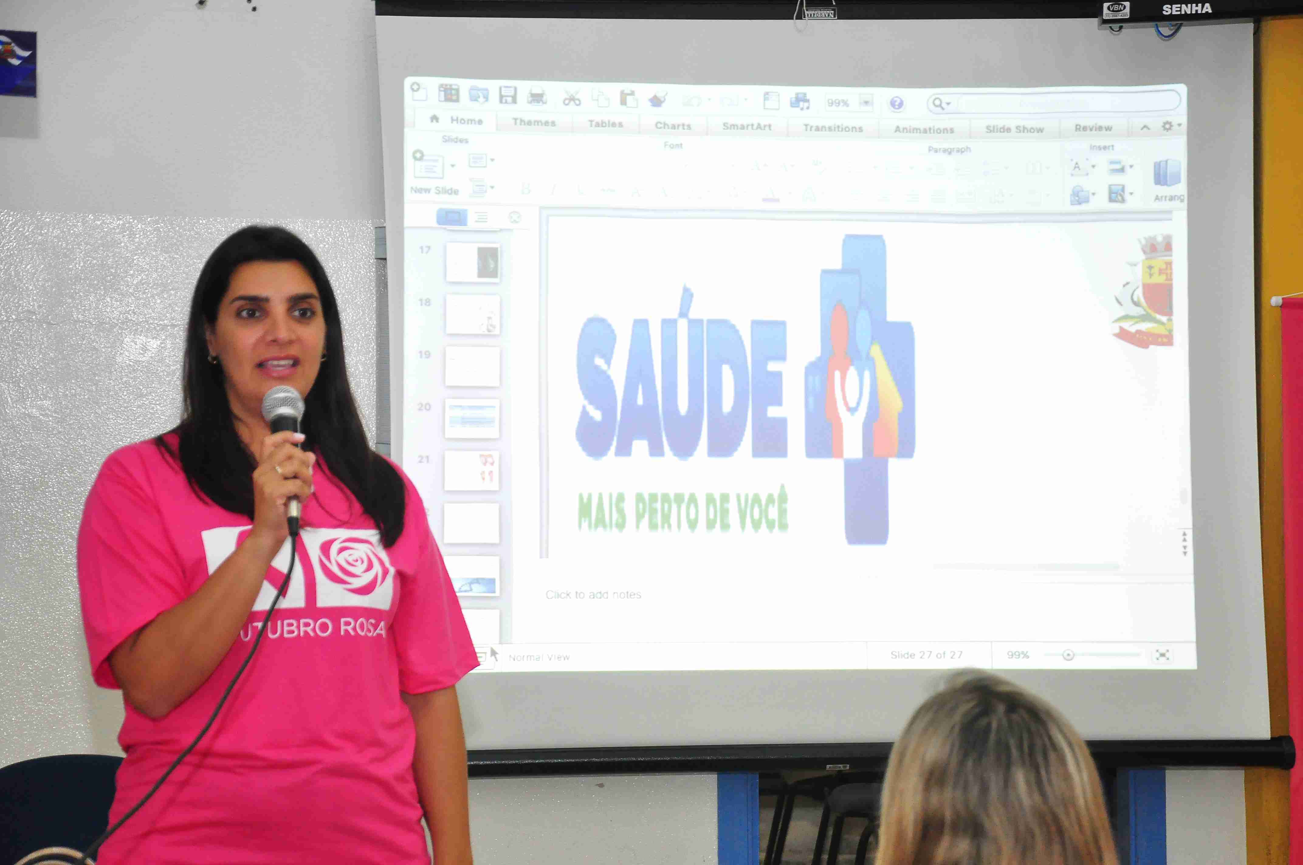 Prefeitura promove conscientização sobre prevenção de câncer de mama para funcionárias públicas (Fotos: Luís Gava/PMC)