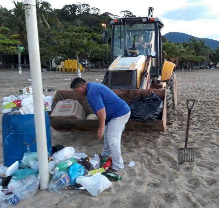 Prefeitura garante praias e praças limpas após as festas e shows do reveillon (Fotos: Divulgação/PMC)