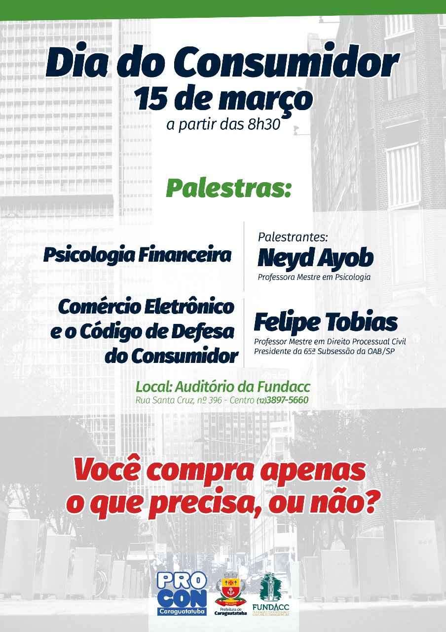 02_26 Procon Caraguatatuba promove palestras no Dia do Consumidor