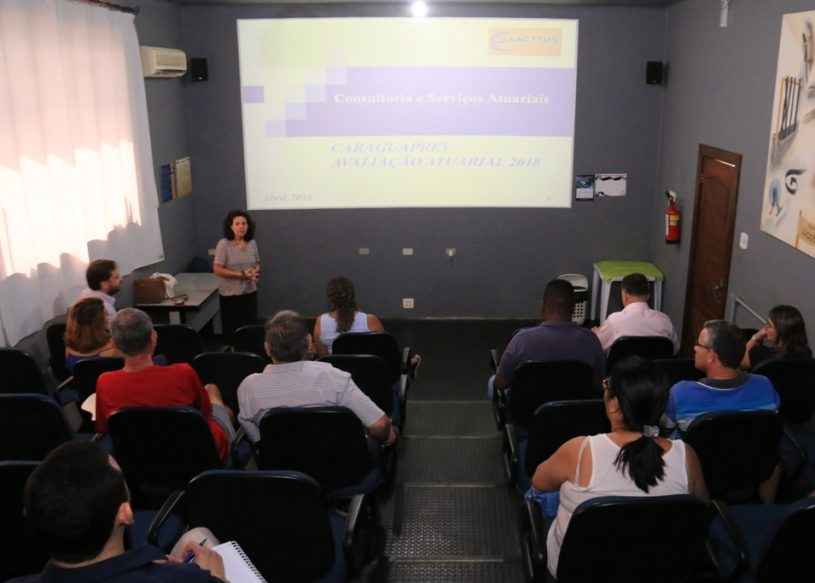 CaraguaPrev apresenta relatório de avaliação atuarial de 2018 (Foto: Luis Gava/PMC)