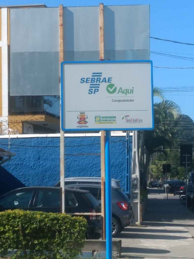 Placa do Sebrae Aqui