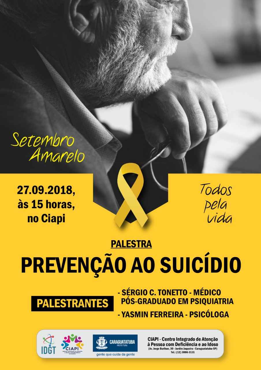 09_25 Prefeitura de Caraguatatuba promove palestra sobre Prevenção ao Suicídio
