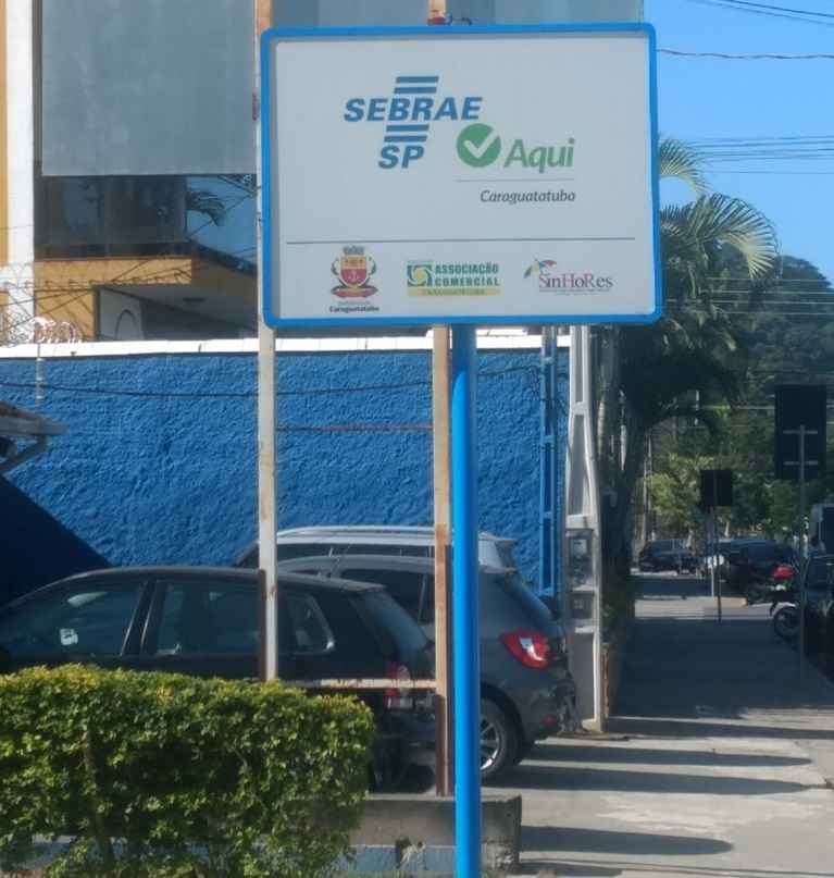 Placa do Sebrae Aqui