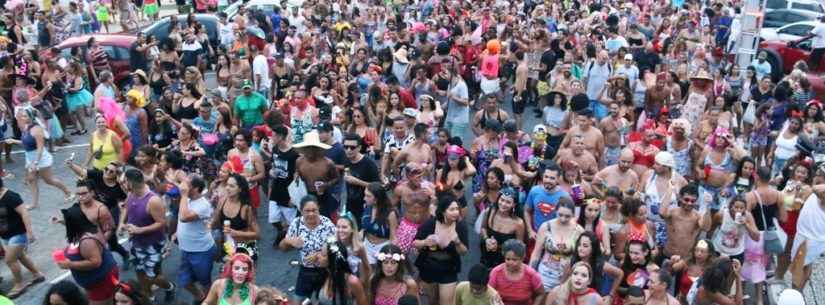 Tradicional Bloco das Piranhas é diversão do Carnaval de Rua de Caraguatatuba no sábado