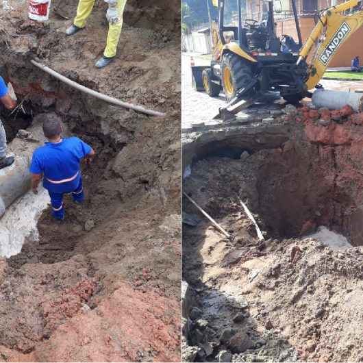 Prefeitura faz manutenções em sistema de drenagem na Martim de Sá