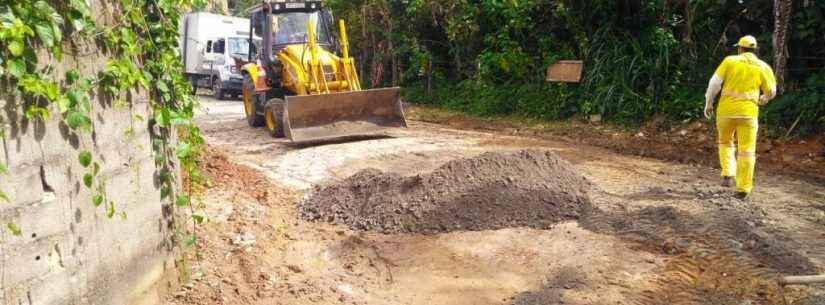Novo sistema de drenagem e asfaltamento está sendo instalado na rua Horácio Valério dos Santos, localizada no bairro Sumaré