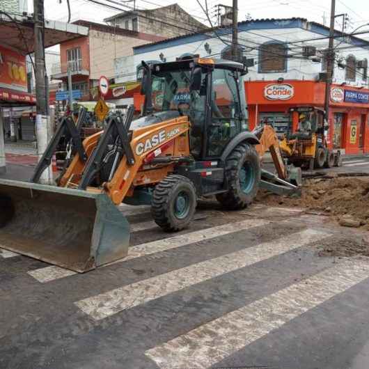 Obras da Sabesp no Centro