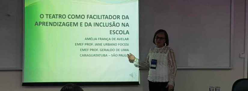 Professora da rede municipal apresenta trabalho em congresso em São Paulo