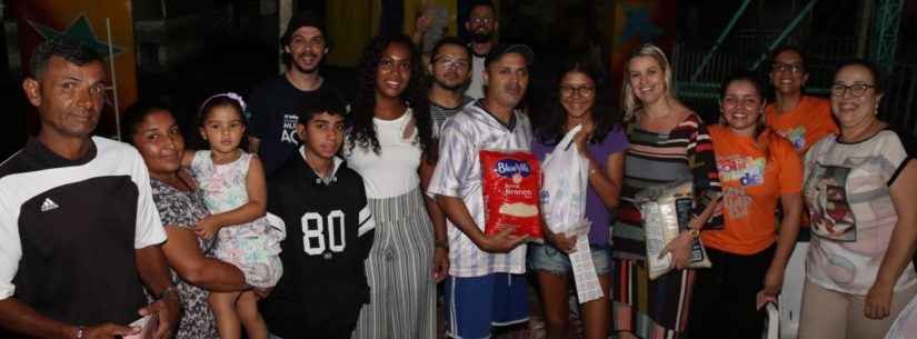 Gincana da Solidariedade: troca de arroz por ingressos teve grande participação