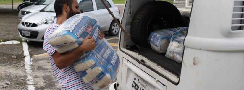 Caraguatatuba entrega as 48 toneladas de arroz arrecadadas em etapa da Gincana da Solidariedade
