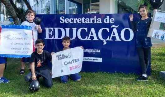 Estudantes fazem caminhada contra a dengue em Caraguatatuba