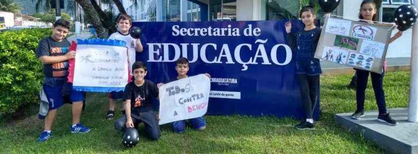 Estudantes fazem caminhada contra a dengue em Caraguatatuba