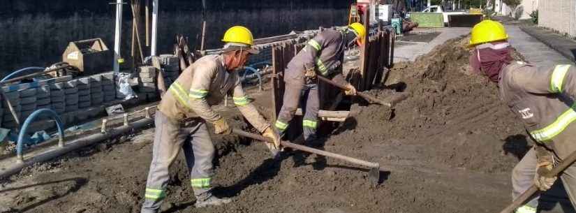 Obras de esgoto do Jardim Gaivotas já somam mais de dois quilômetros de redes assentadas