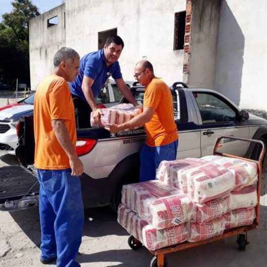 Hospital recebe mais de uma tonelada de arroz do Fundo Social de Caraguatatuba
