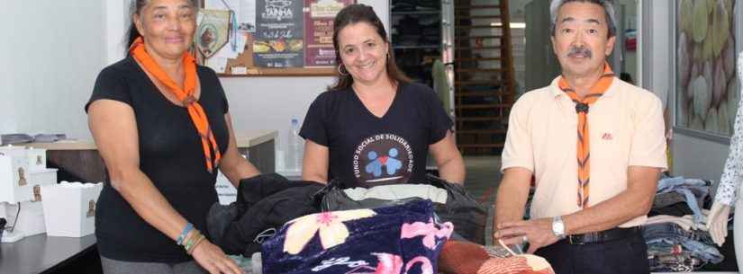 Escoteiros de Caraguatatuba realizam doações ao Fundo Social