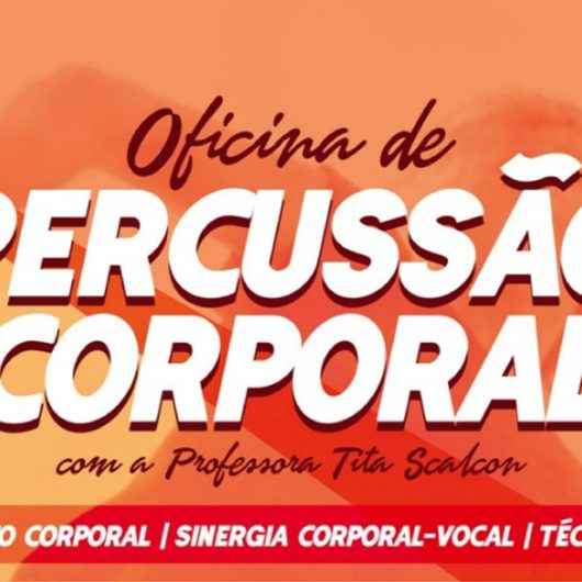 Fundacc recebe oficina gratuita de Percussão Corporal na sexta-feira