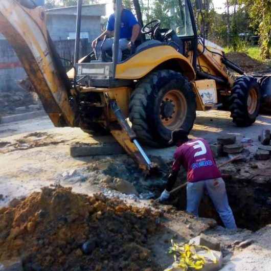 Nova rede de drenagem é instalada no bairro Massaguaçu