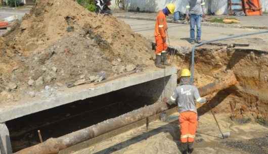 Desvios de trânsito são feitos no Poiares para obras de drenagem