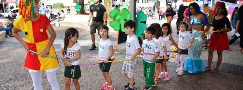 Praça do Caiçara recebe atividades recreativas do Folclore em festa