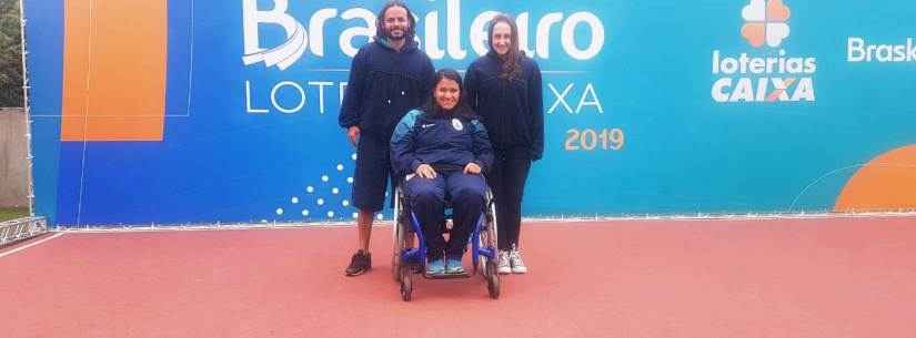 Atleta paralímpica de Caraguatatuba é ouro e bate recorde em Campeonato Brasileiro