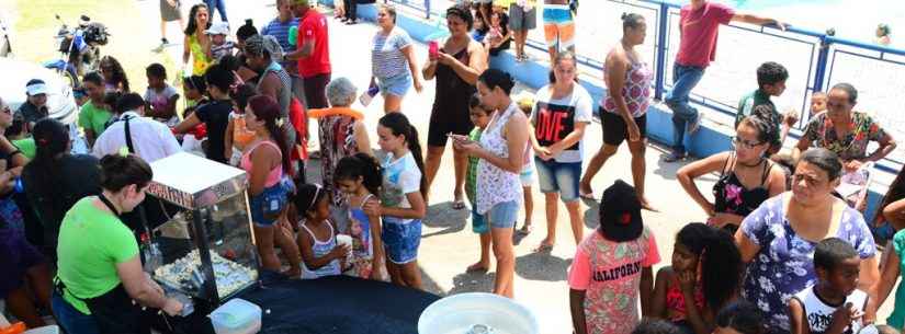 Moradores do Nova Caraguá II participam da Festa das Crianças no Ciase Travessão