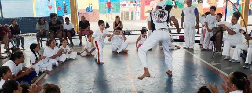 Escola da rede municipal de Caraguatatuba desenvolve projeto de capoeira
