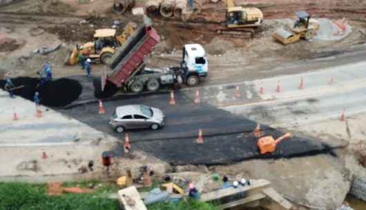 Obras de corte da rodovia no Jetuba serão finalizadas para liberação de trânsito