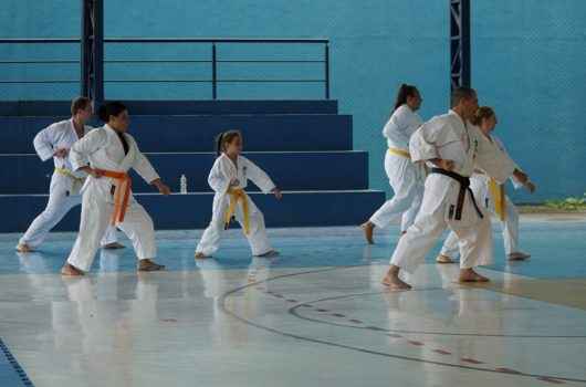 Alunos comemoram o Dia do Karatê no Desafio dos 100 Katas no Sumaré Alunos comemoram o Dia do Karatê no Desafio dos 100 Katas no Sumaré