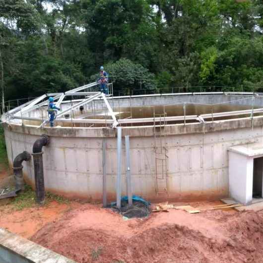 Sabesp realiza melhorias no reservatório do sistema Guaxinduba, em Caraguatatuba