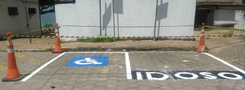 Mobilidade Urbana reforça pintura de vagas de estacionamento na Martim Sá