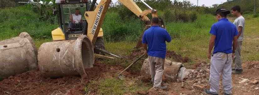 Prefeitura de Caraguatatuba implanta tubulação de drenagem no Capricórnio 2