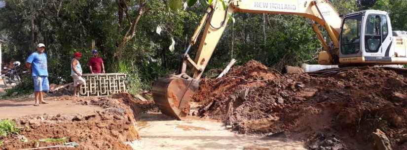 Prefeitura intensifica serviços de prevenção de enchentes no  Recanto dos Pássaros e outros bairros da região Norte