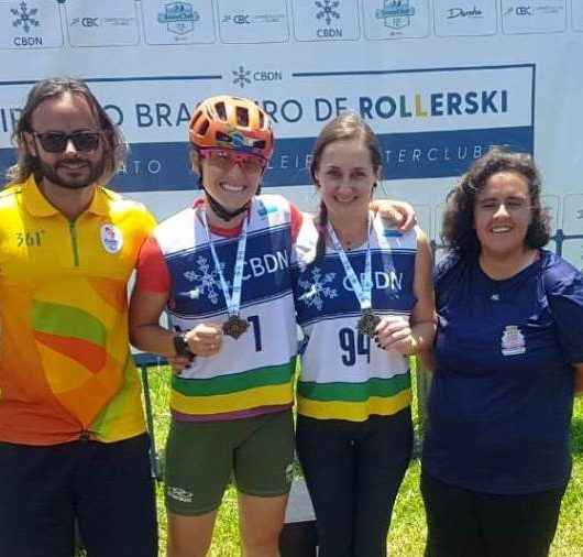 Duas atletas de Caraguatatuba são campeãs brasileiras em Circuito de Rollerski