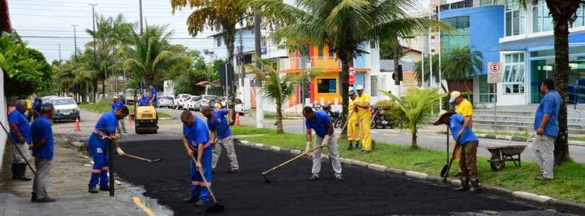 Prefeitura realiza recapeamento asfáltico no Indaiá