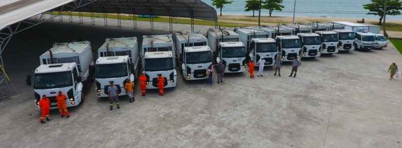 Caraguatatuba recebe 10 caminhões de coleta de lixo para reforço na temporada