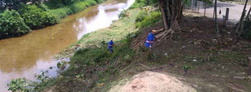 Mutirão de Limpeza é realizado nas margens do Rio Santo Antônio