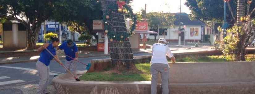 Prefeitura de Caraguatatuba revitaliza praças e calçadão