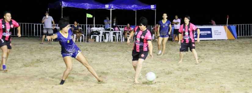 Campeonato de Beach Soccer Feminino da Arena Verão Esportiva entra na reta final