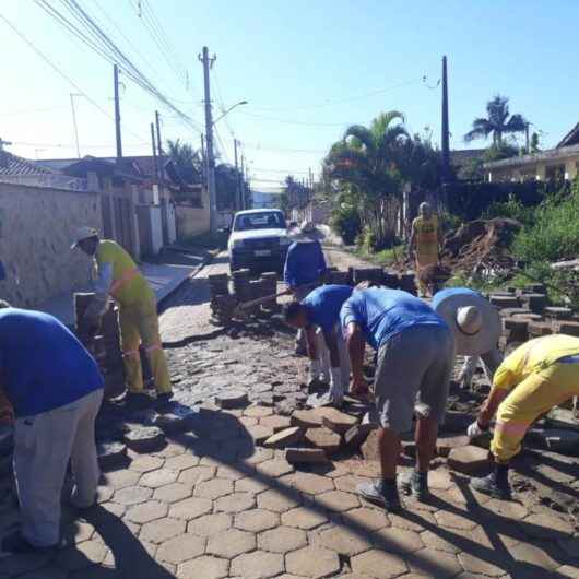 Prefeitura realiza manutenção de bloquetes no Jetuba