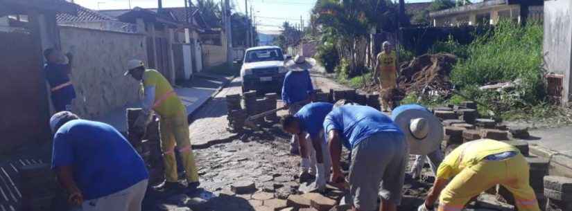 Prefeitura realiza manutenção de bloquetes no Jetuba