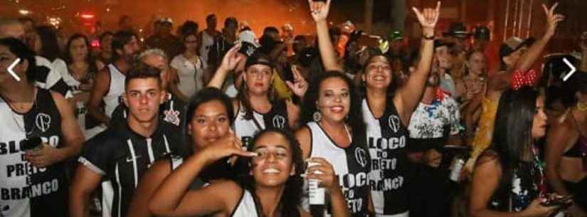 Bloco Corintiano “Do Preto e Branco” invade as ruas de Caraguatatuba no Carnaval 2020