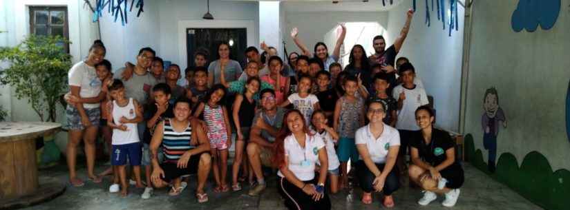 Banco de Alimentos de Caraguatatuba promove momentos de interação com a Casa Beija-Flor