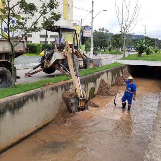 Prefeitura limpa principal galeria de drenagem do Sumaré e Ipiranga