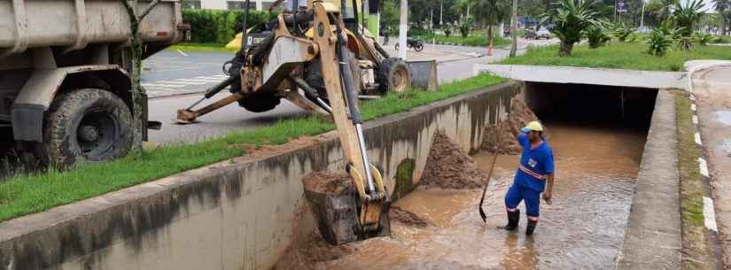 Prefeitura limpa principal galeria de drenagem do Sumaré e Ipiranga