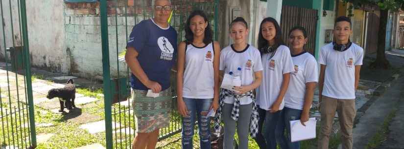 Combate à dengue: unidade escolar de Caraguatatuba realiza ações nos bairros Casa Branca e Olaria